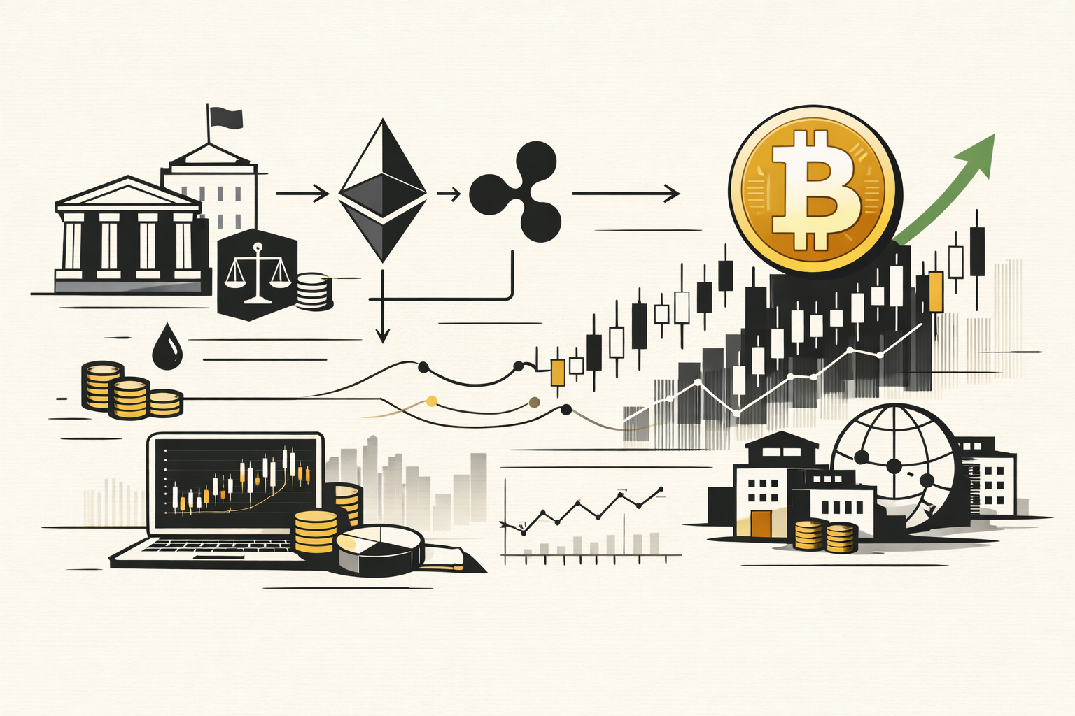 Market Dynamics: Ripple's Strategic Moves and Bitcoin's Resilience